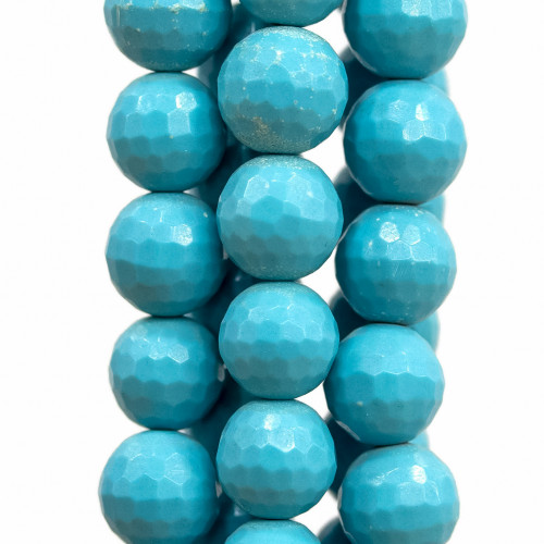 Faceted Light Blue Turquoise Paste 20mm