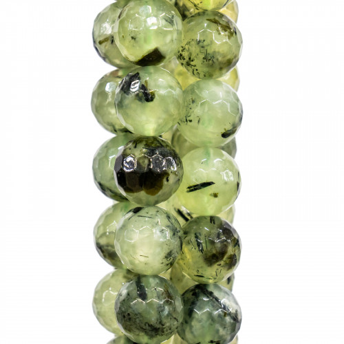 Prenite Dark Faceted 10mm