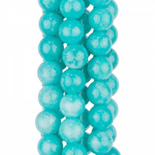 Turquoise Jade Round Smooth 08mm Amazonite Effect