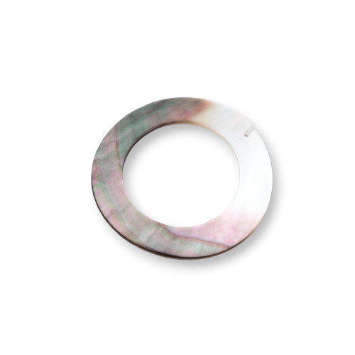 Mother of Pearl Pendant Component Cappuccino MOD55 45mm 2pcs