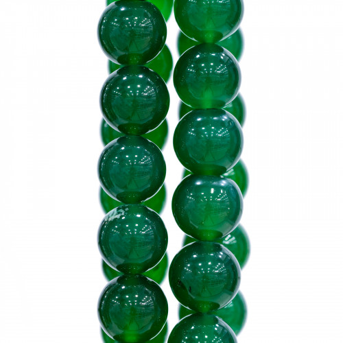 Agata Verde Tondo Liscio 10mm