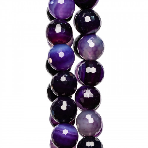 Faceted Purple Agate 12mm