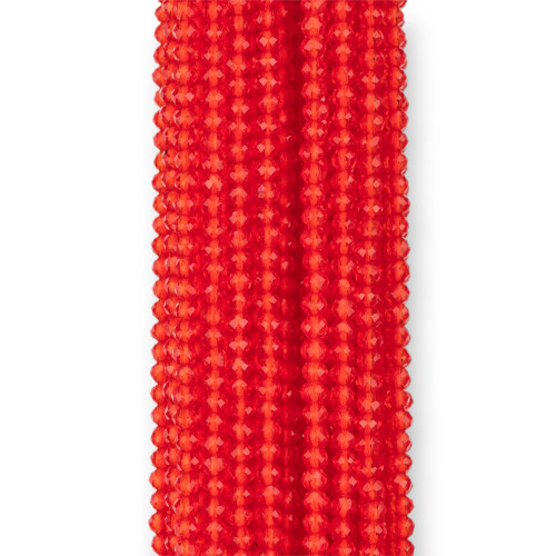 Synthetische Zirkone, facettierter Diamantschliff, 2,5 mm, Rot