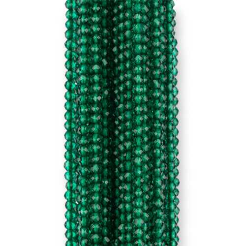 Synthetische Zirkone, facettierter Diamantschliff, 2,5 mm Smaragd