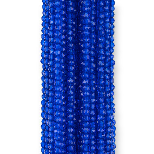 Synthetische Zirkone, facettierter Diamantschliff, 2 mm, Blau