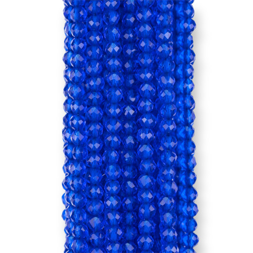 Synthetische Zirkone, facettierter Diamantschliff, 3 mm, Blau