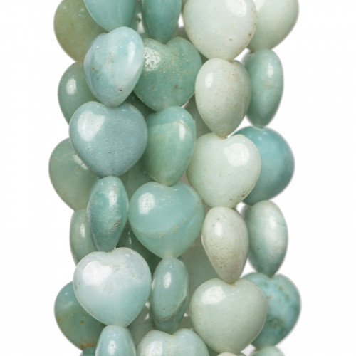 Amazonite Heart Plate 08mm Second Choice