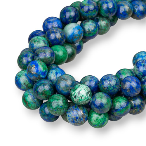 Lapis Lazuli Afghanistan (Chrysocolla) Round Smooth 16mm