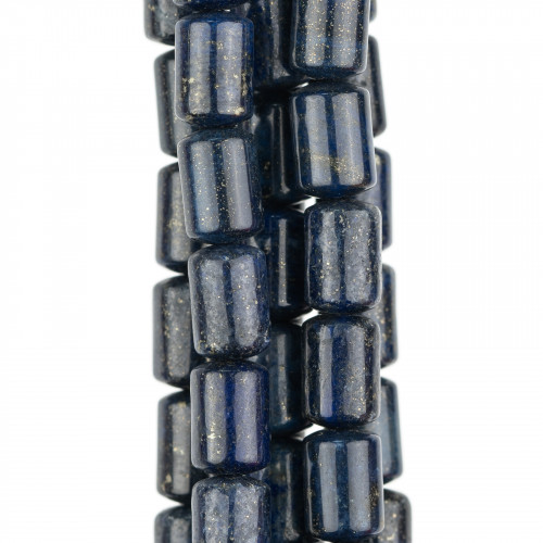 Lapislazzuli Blu Grezzo Cilindro 08x12mm Scuro