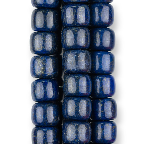 Lapislazzuli Blu Rinforzato Barilotto 12x10mm