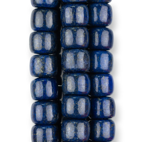 Blue Lapis Lazuli Reinforced Barrel 12x10mm