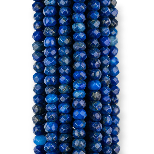 Μπλε Lapis Lazuli Ενισχυμένο Rondelle Faceted 4x2,5mm