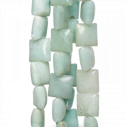 Amazonite Square Flat 10mm Δεύτερη Επιλογή