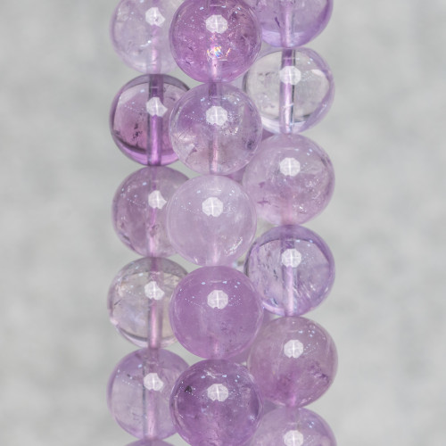 Clear Amethyst Round Smooth 12mm