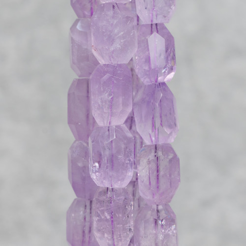 Heller Amethyst, facettierter Stein, 12–18 mm, Lavendel