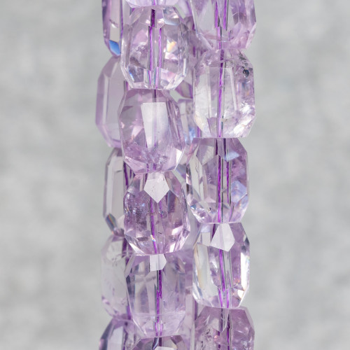 Clear Amethyst Faceted Stone 12-18mm Transparent