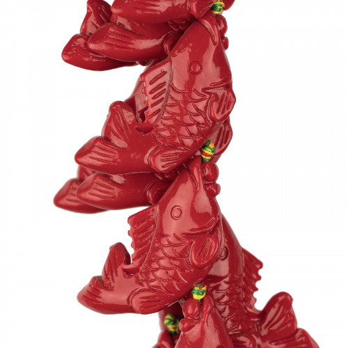 Fish Resin Beads 25x50mm 10pcs Red