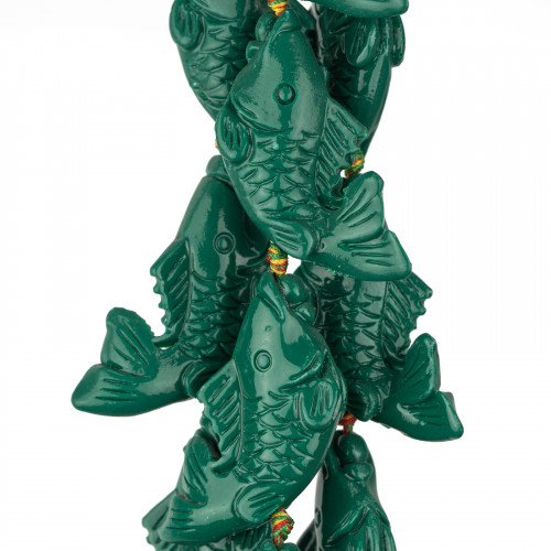 Fish Resin Beads 25x50mm 10pcs Green