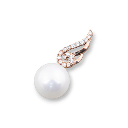 925 Silver Pendant With Mallorcan Pearls 12x32mm