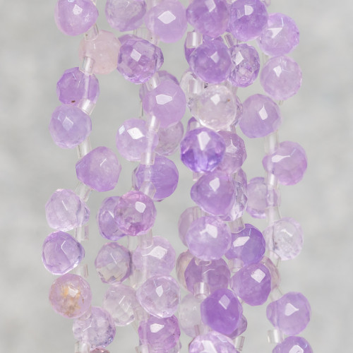 Amethyst Lavender Faceted Drops 07x07mm