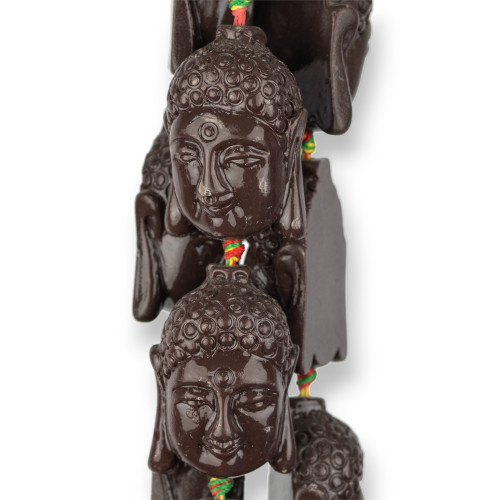 Resina Buddha 25x35mm 10pz Marrone