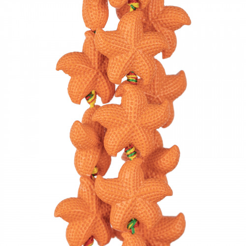 Resin Starfish 25mm 14pcs Orange