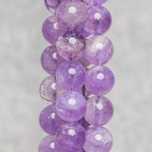 Amethyst Lavender Round Smooth 10mm Gradient