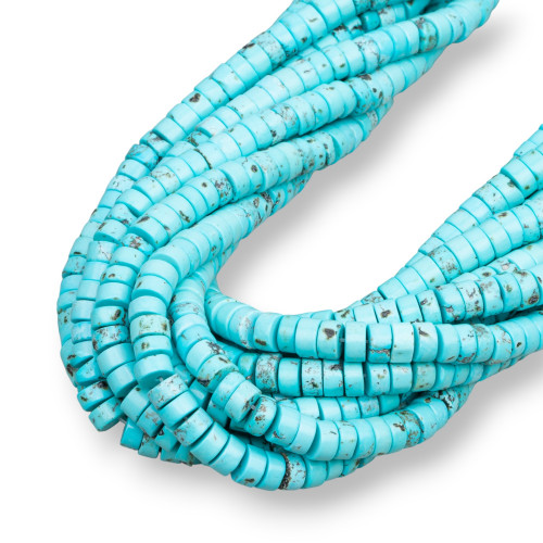 Ροδελάκια Aulite Magnesite Turquoise 6x3mm