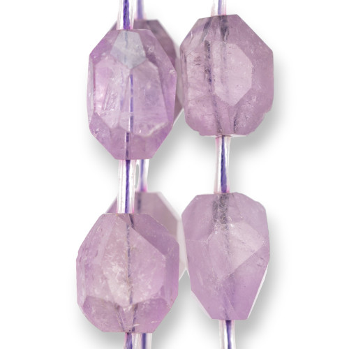 Piedra Facetada Amatista Transparente 18mm 11uds Lavanda