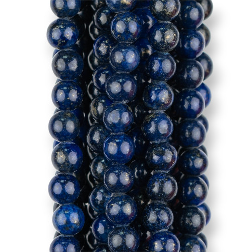 Lapis Lazuli Blue Reinforced Round Smooth 03mm Dark