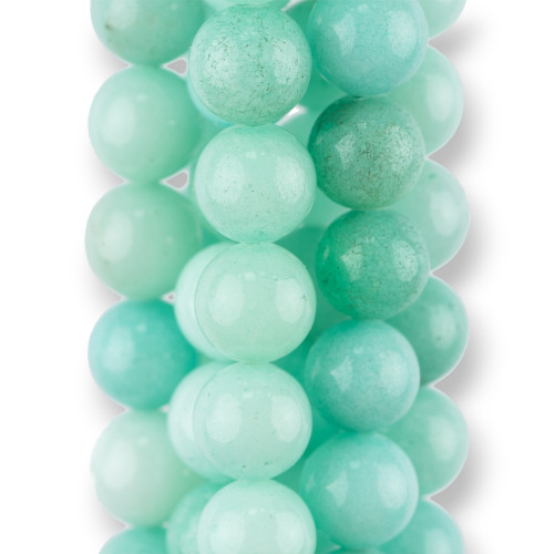Colored Jadeite Jade Economic Line Smooth Round 10mm Chrysoprase