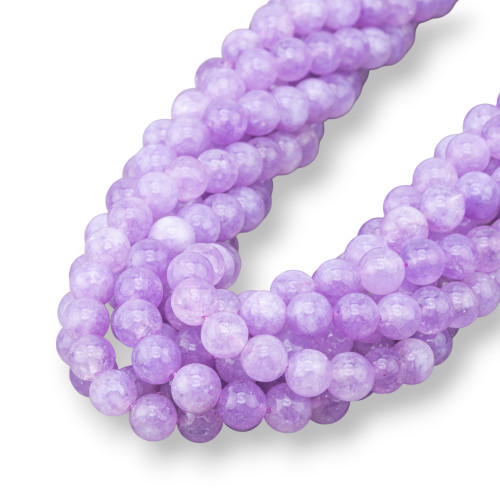 Amethyst Lavender Round Smooth 08mm Reinforced