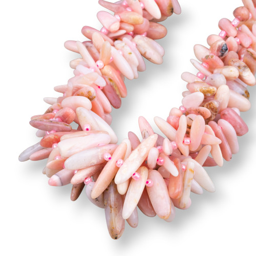 Pink Opal Fringed Irregular Tumbled Stone 8-20mm