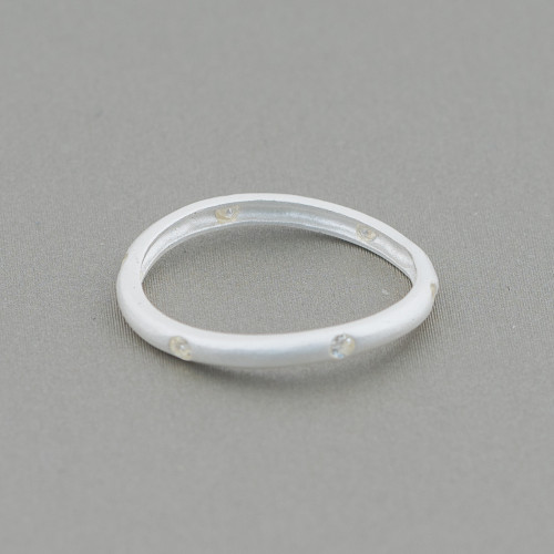 925 Silber Ring Design Italien Band mit Lichtpunkten Set 2,5 mm