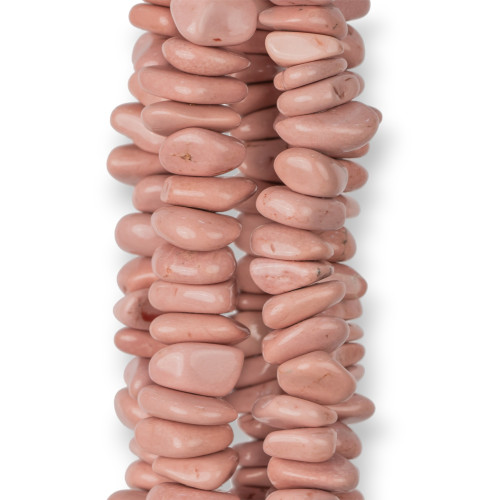 Pink Aulite Tumbled Stone Washers 13-16mm