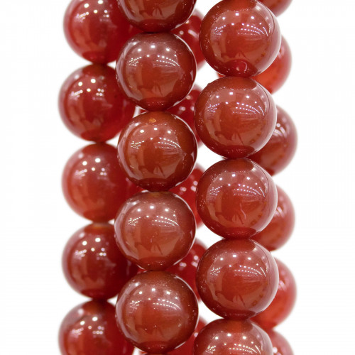 Red Carnelian Στρογγυλό Λείο 18mm