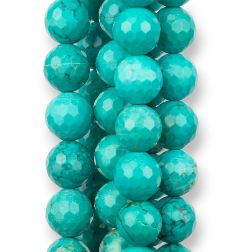 Faceted Stabilized Turquoise 08mm