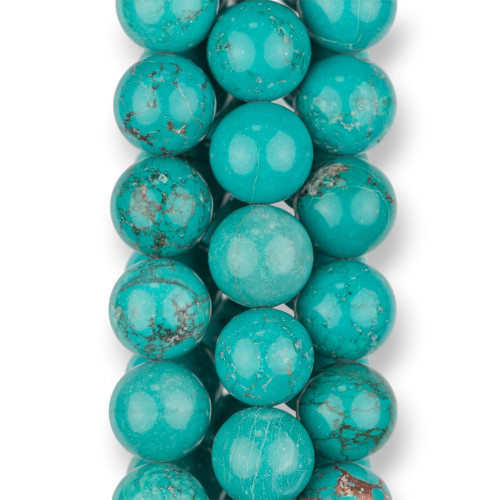 Stabilized Turquoise Round Smooth 12mm Turchesite