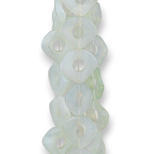 Giada (New Jade) Rombo Piatto Twist Forato 17mm