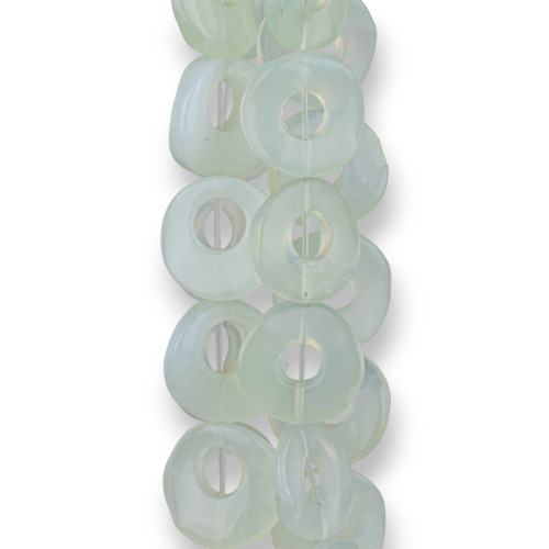 Giada (New Jade) Tondo Piatto Liscio Twist Forato 16mm
