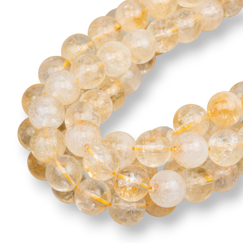 Citrine Quartz Clear Round Smooth 16mm