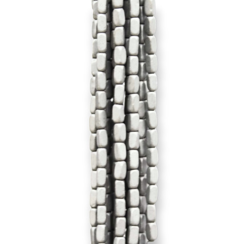 Matt Satin Hematite (Matte) Parallelepiped 2x4mm Silver