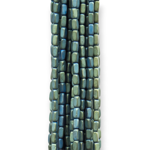 Ematite Satinato Opaco (Matte) Parallelepipedo 2x4mm Verde