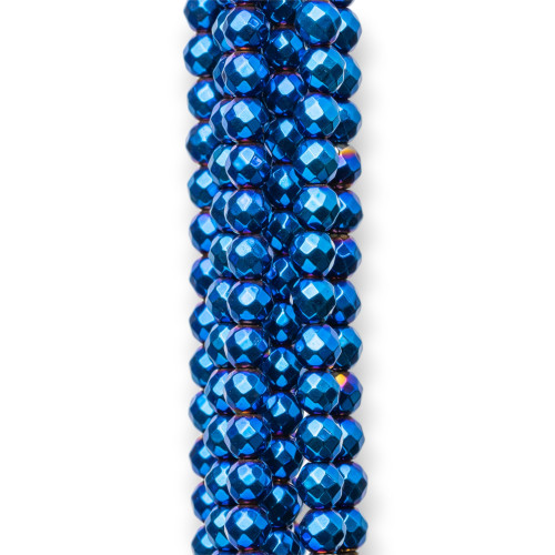 Faceted Hematite 02mm Blue
