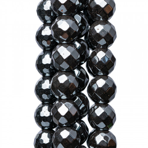 Natural Faceted Hematite 12mm