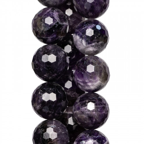 Faceted Amethyst 20mm Raw