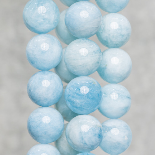 Aquamarine Milk Round Smooth (PYW) 18mm