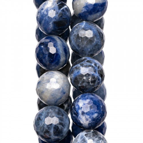 Sodalite Faceted 18mm Clear
