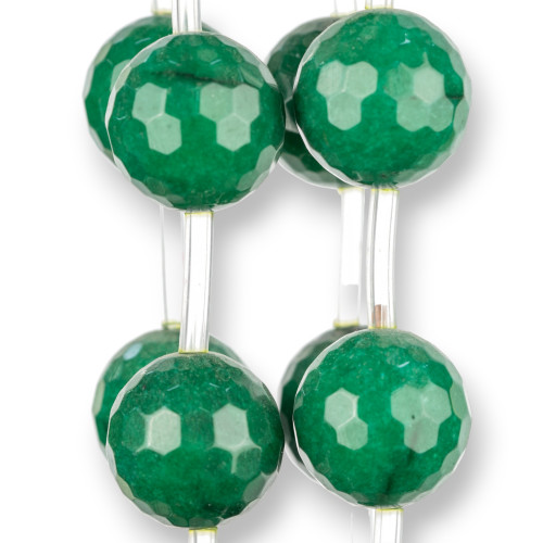 Emeraldite Jade Faceted 25mm 8pcs