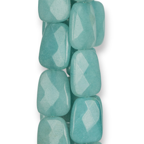 Teal Blue Jade Irregular Plate 18x25mm